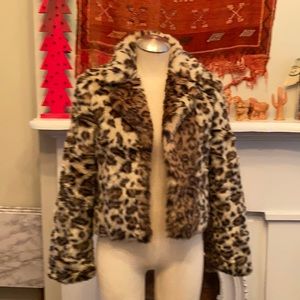 Faux Fur Cheetah Coat